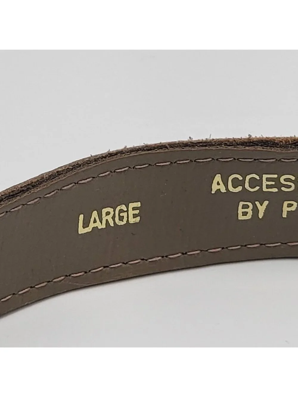 Vtg 50s 60s 70s Brown Genuine Leather Belt with Bow by Accessories by Pearl